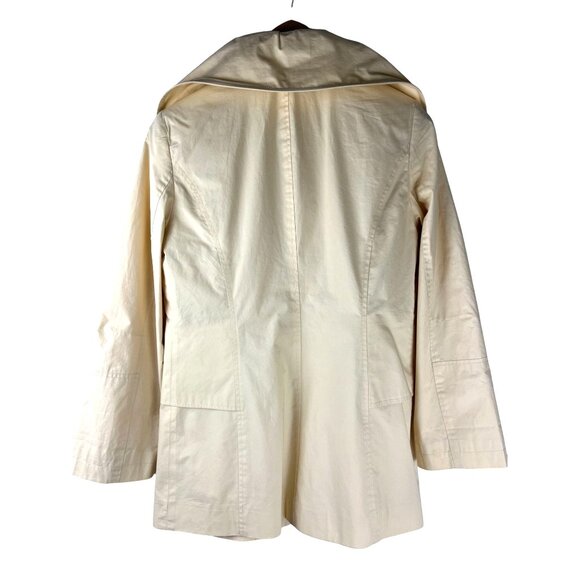 J Jill Jacket Yellow Coconut Cream Water Repellent Coat Women's Size X-Small - Picture 3 of 11
